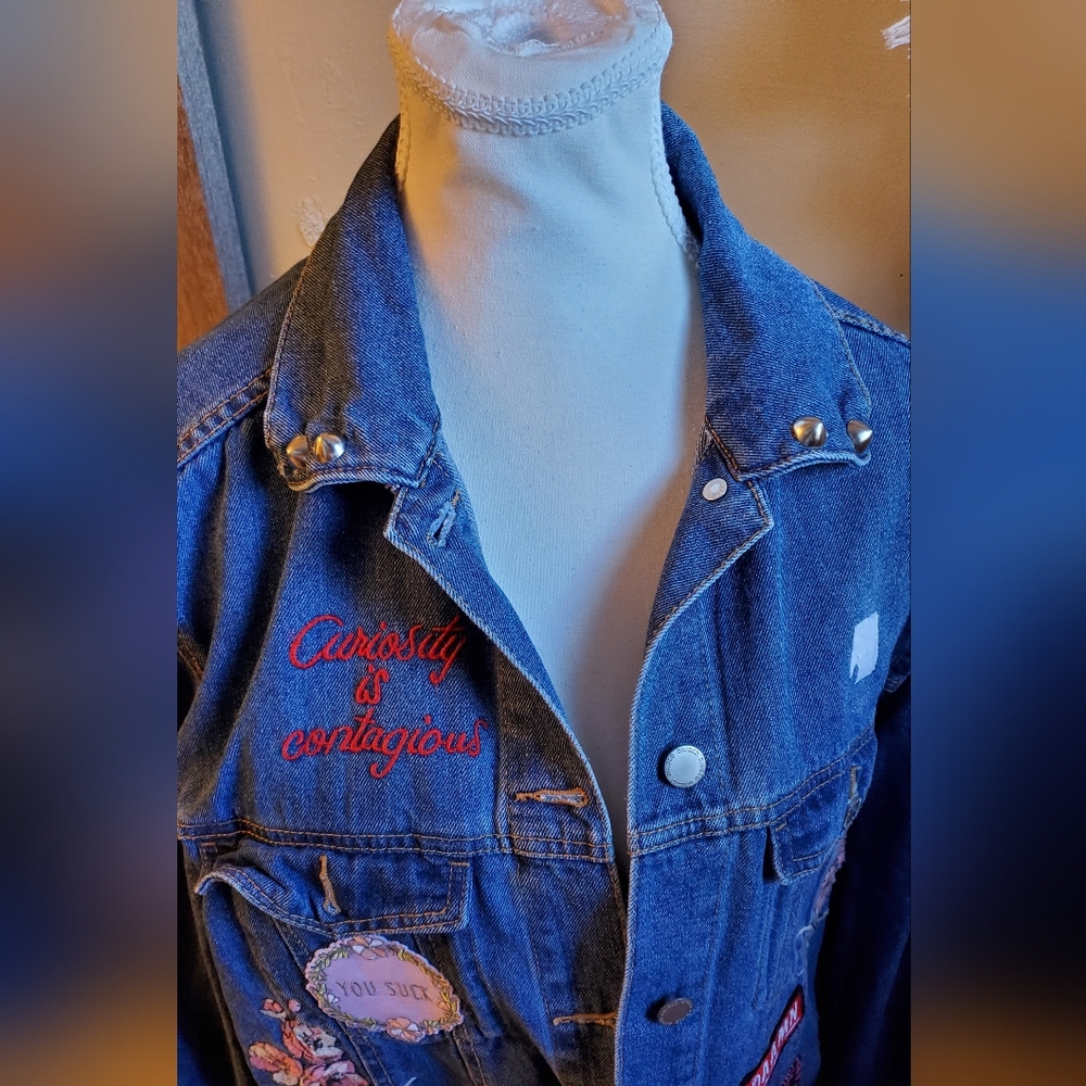 DIY Embroidered Patchwork Jean Jacket - image 4